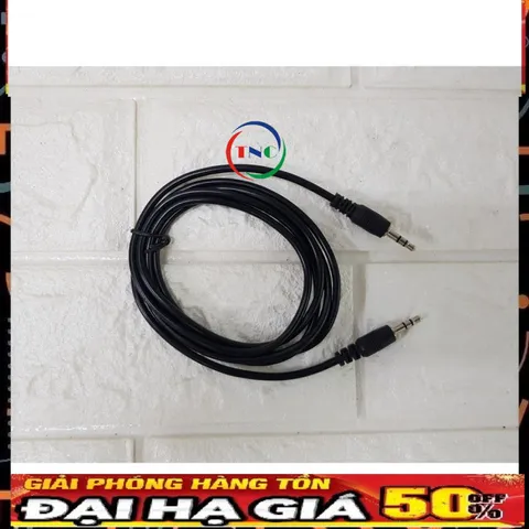 Dây Loa AV 2 Đầu Jack 3.5mm Sang RCA 1.5m - Phụ Kiện Kết Nối Âm Thanh Giá Rẻ, Tương Thích Với Laptop, Điện Thoại, Amply