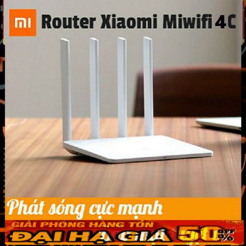 Bộ Phát Wifi Xiaomi Mi Router Gen 4C 300Mbps - Hàng Chính Hãng, Bảo Hành 12 Tháng, Hướng Dẫn Cài Đặt Tiếng Việt
