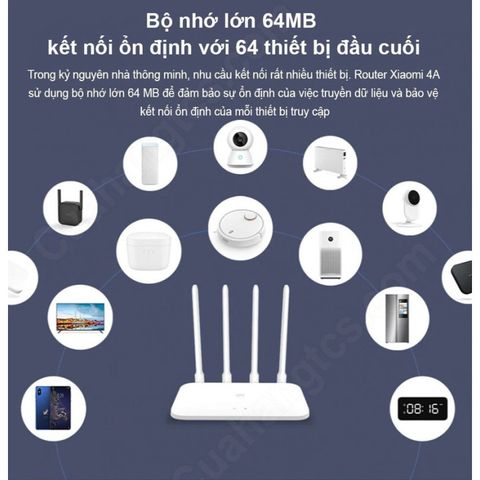 Bộ Phát Wifi Xiaomi Mi Router Gen 4A - Dual Band 2.4G & 5G, Tốc Độ 1200Mbps, Bảo Hành 12 Tháng, Chính Hãng