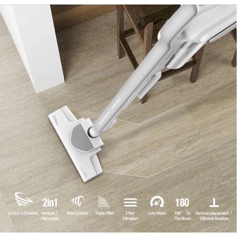 Máy Hút Bụi Cầm Tay Đa Năng Xiaomi Deerma DEM-DX700 (Trắng) 600W - Công Nghệ HEPA, Thiết Kế Hiện Đại, Lực Hút Mạnh Mẽ