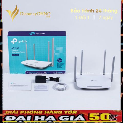 Bộ Phát Wifi TP LINK Archer C50 AC1200M - Băng Tần Kép 2.4G 300Mbps & 5G 867Mbps, 5 ăng ten mạnh mẽ, Tốc độ cao cho Video HD & Game