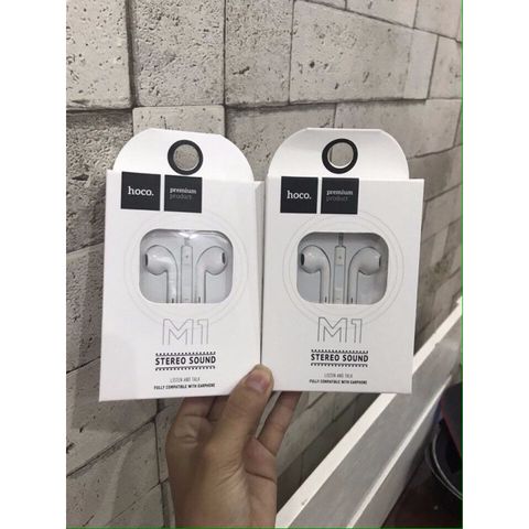 Tai Nghe In-Ear Nhét Tai Hoco M1 Chính Hãng - Thiết Kế Hiện Đại, Âm Thanh Sống Động, Phù Hợp Công Nghệ iOS & Android - Phụ Kiện Giá Rẻ