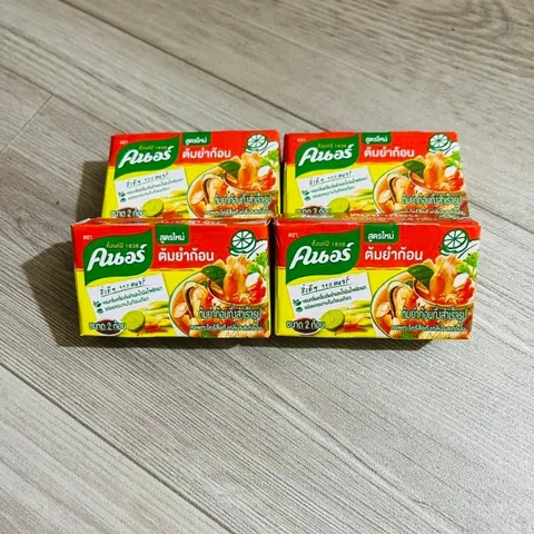 Viên Cốt Lẩu Tomyum Knorr Chua Cay Thái Lan - Súp Đậm Đà Thái - Hương Vị Truyền Thống Ngay Tại Nhà