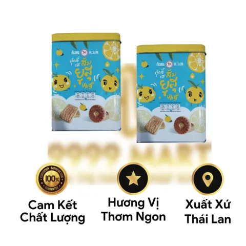Bánh Quy Thái Lan Ki.Lin 400g - Hộp Thiếc Bánh Dứa, Sầu Riêng, Que Cay, Bánh Gấu Pennyo - HSD 12 Tháng
