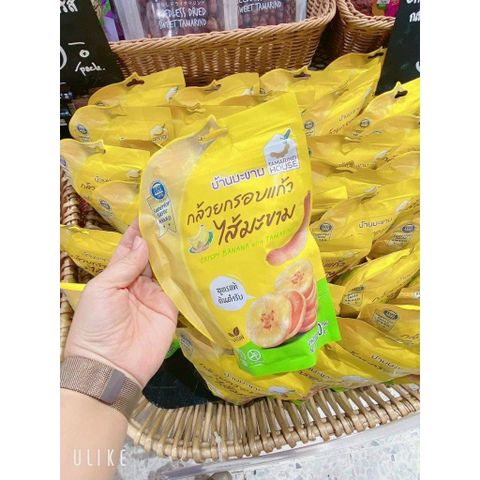 Bánh Chuối Sấy Kẹp Me Siêu Giòn Thái Lan 90g - Snack Ngon Lạ, Độ Giòn Tuyệt Hảo, Món Ăn Vặt Đặc Sản Thái