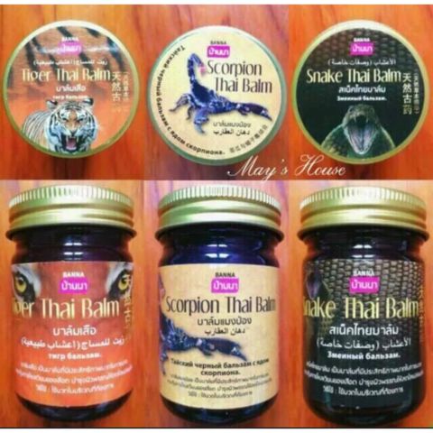 Dầu Cù Là Xoa Bóp Banna Thái Lan - Giảm Đau, Giảm Xưng Cao Hổ, Rắn, Bọ Cạp 50g - Sản Phẩm Chăm Sóc Sức Khỏe Hữu Ích