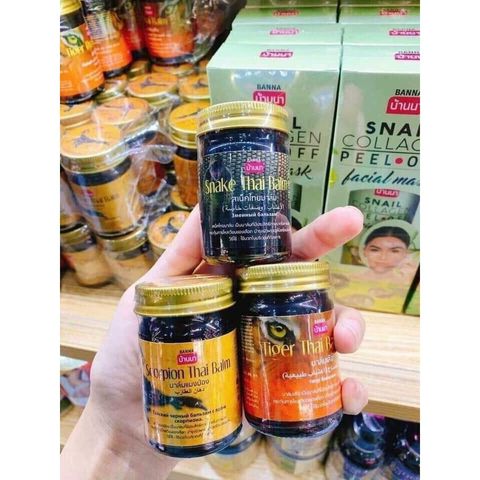 Dầu Cù Là Xoa Bóp Banna Thái Lan - Giảm Đau, Giảm Xưng Cao Hổ, Rắn, Bọ Cạp 50g - Sản Phẩm Chăm Sóc Sức Khỏe Hữu Ích