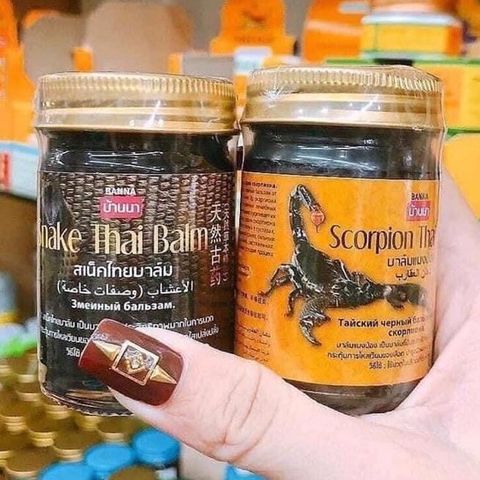 Dầu Cù Là Xoa Bóp Banna Thái Lan - Giảm Đau, Giảm Xưng Cao Hổ, Rắn, Bọ Cạp 50g - Sản Phẩm Chăm Sóc Sức Khỏe Hữu Ích