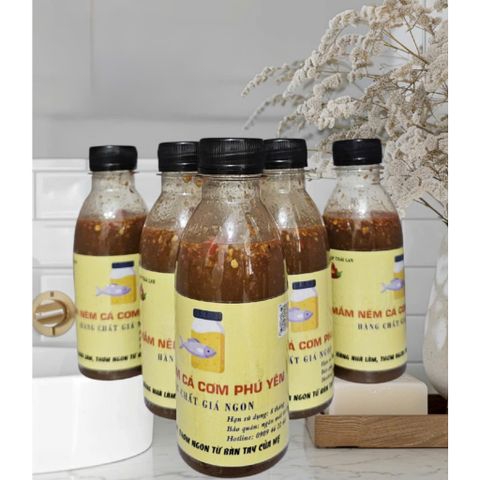 Mắm Cá Cơm Pha Sẵn 250ml Phú Yên - Đậm Đà Hương Vị Qua Bàn Tay Nghệ Nhân, Ăn Kèm Thịt, Rau Sống, Dưa Leo