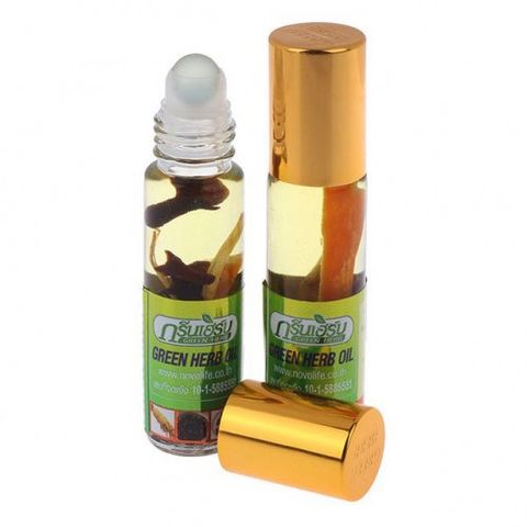 Dầu Nhân Sâm Green Herb Oil 8ml - Tinh Dầu Thảo Dược Giảm Đau, Ngứa, Tạo Hương Thơm Dễ Chịu, Phòng Ngừa Cảm Cúm