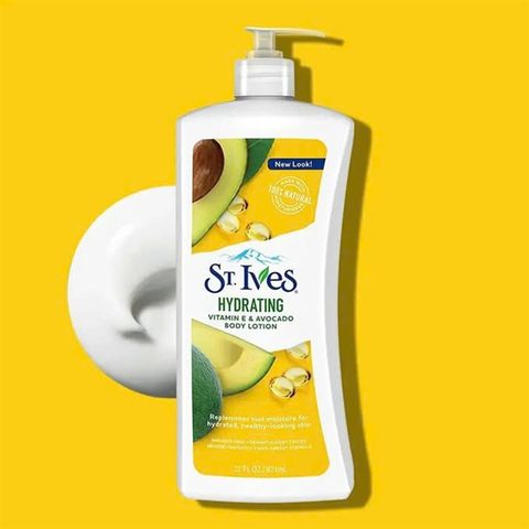 Dưỡng Thể St.Ives Bơ & Vitamine E 621ml (Vàng)