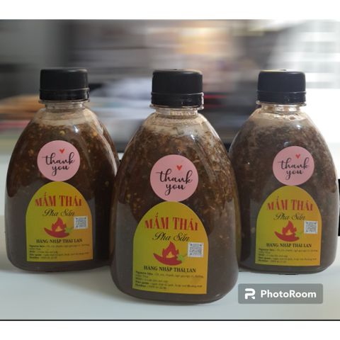 Bộ 3 Chai Mắm Thái Pha Sẵn 300ml - Gia Vị Đặc Biệt Dùng Làm Gỏi Somtum, Chấm Bánh Tráng, Hải Sản Thơm Ngon