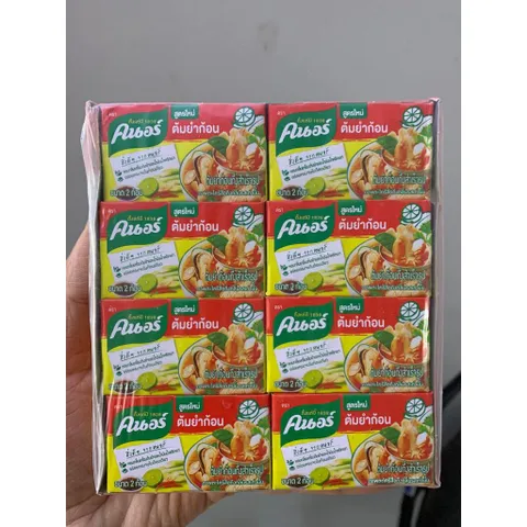 Viên Cốt Lẩu Tomyum Knorr Chua Cay Thái Lan 24 Viên - Hương Vị Lẩu Thái Chính Gốc Tại Nhà