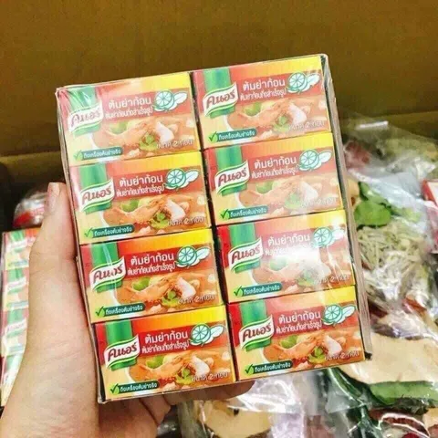 Viên Cốt Lẩu Tomyum Knorr Chua Cay Thái Lan 24 Viên - Hương Vị Lẩu Thái Chính Gốc Tại Nhà