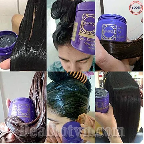 Ủ Tóc Lụa Keratin Lae Sa Luay 250ml - Dưỡng Tóc Mượt Mà và Ngăn Rụng Tóc với Bạc Hà và Trà Xanh - Sản Phẩm Chăm Sóc Tóc Salon