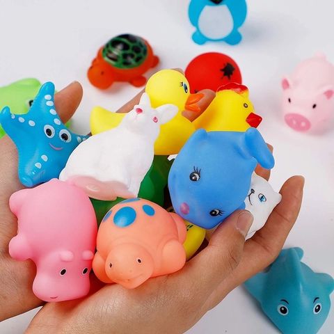 Thú Nhựa Bóp Kêu Bíp Bíp - Đồ Chơi Tắm An Toàn Cho Bé - Nhiều Mẫu Dễ Thương, Kích Thích Giác Quan