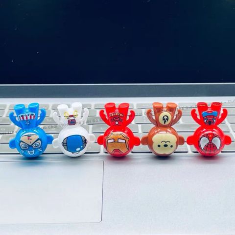 Đồ Chơi Lật Đật Mini Iron Man, Spider Man, Captain, Phi Hành Gia, Khỉ - Đồ Chơi Giải Trí An Toàn Giá Rẻ Cho Bé