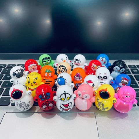 Đồ Chơi Lật Đật Mini Iron Man, Spider Man, Captain, Phi Hành Gia, Khỉ - Đồ Chơi Giải Trí An Toàn Giá Rẻ Cho Bé