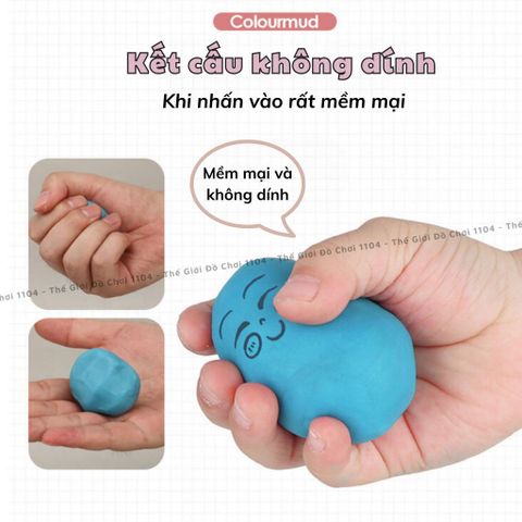 Hộp Đất Nặn Mini Thế Giới Đồ Chơi - Kèm Khuông Tạo Hình Đa Chủ Đề & Đất Sét Tự Khô Cho Trẻ 3 Tuổi Trở Lên