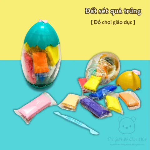 Đất Sét Nhiều Màu Hình Vỏ Trứng - Bộ Đồ Chơi Sáng Tạo An Toàn Cho Bé 13 Túi Màu Rực Rỡ Phát Triển Kỹ Năng và Tư Duy