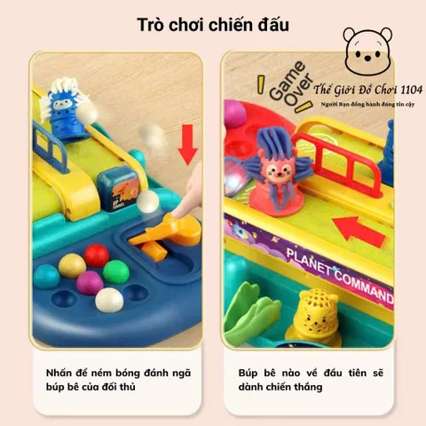 Bộ Đất Sét Băng Chuyền Tạo Kiểu Tóc & Trò Chơi Chiến Đấu Có Nhạc - 8 Hủ Đất Nặn & Khuôn Tạo Hình An Toàn Cho Trẻ Em 3 Tuổi+