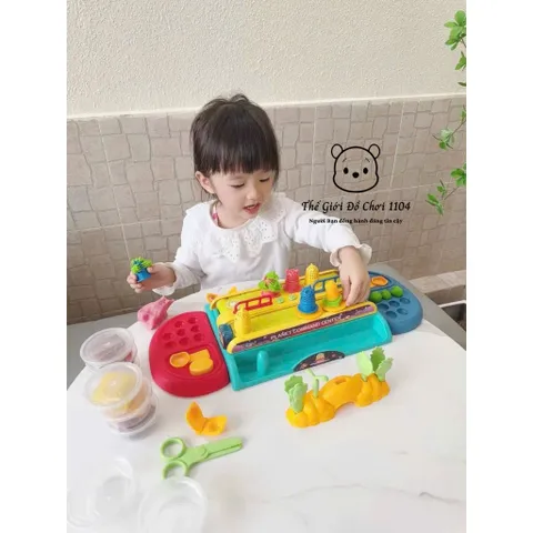 Bộ Đất Sét Băng Chuyền Tạo Kiểu Tóc & Trò Chơi Chiến Đấu Có Nhạc - 8 Hủ Đất Nặn & Khuôn Tạo Hình An Toàn Cho Trẻ Em 3 Tuổi+