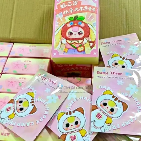 Túi Thơm Baby Three – Blindbox Thẻ Thơm BB3, treo tủ, treo xe, móc khóa, dán điện thoại