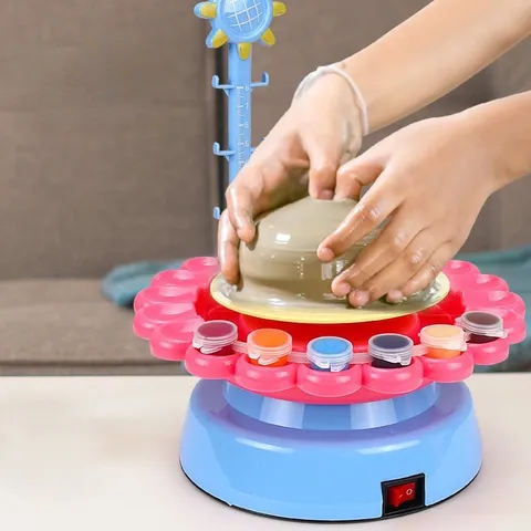 Đồ chơi máy làm gốm nghệ thuật Cao Cấp DIY cho bé thỏa sức sáng tạo - thegioidochoi1104
