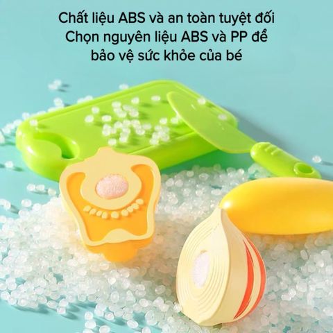 Đồ chơi cắt trái cây, rau củ quả Set 43 món, Nhựa ABS cực an toàn - Rèn luyện đôi tay cho bé - thegioidochoi1104