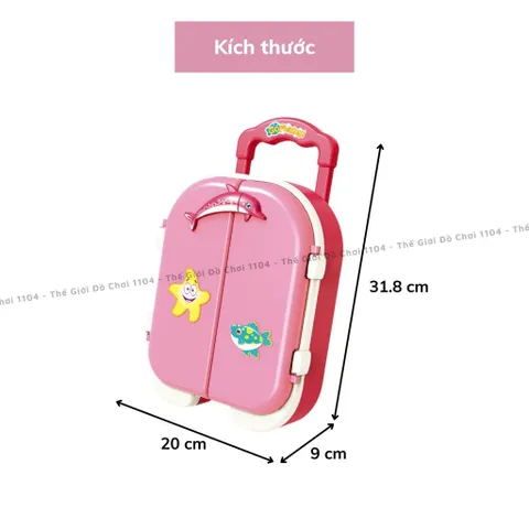 Đồ chơi câu cá kiểu dáng Vali cao cấp 24 con chạy pin phát nhạc và đèn