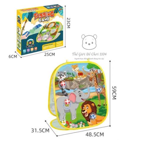 Đồ Chơi Ném Bóng 3in1 Tossing Game - Bộ Trò Chơi Vận Động Thông Minh Giúp Bé Từ 3 Tuổi Khám Phá và Phát Triển Kỹ Năng Vui Nhộn