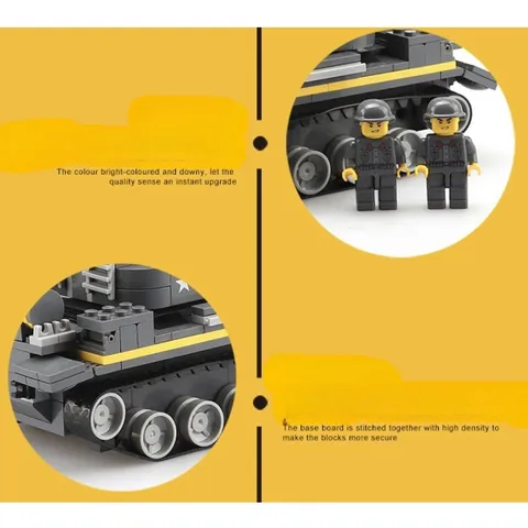 Đồ chơi lắp ráp Lego xe tăng cho bé 360 mảnh ghép, thế giới đồ chơi 1104