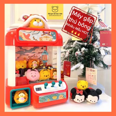 Đồ chơi gắp thú bông mini cho bé Claw Machine Q205 - Cỡ To - Cao 41 cm - Mẫu HOT Noel - thegioidochoi1104