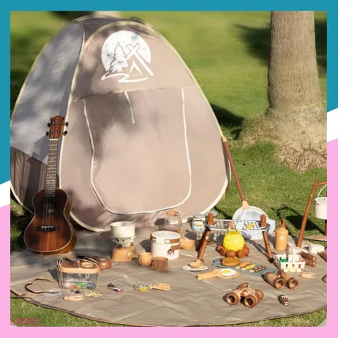 Đồ chơi cắm trại cho bé, chuyến phiêu lưu khám phá rừng núi, lều camping cho trẻ