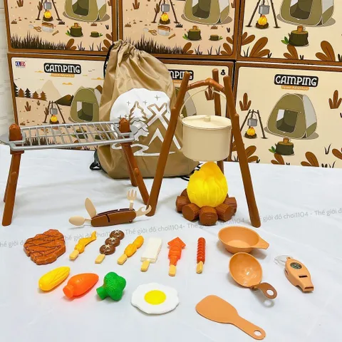 Đồ chơi cắm trại cho bé, chuyến phiêu lưu khám phá rừng núi, lều camping cho trẻ