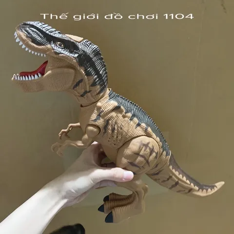 Đồ chơi khủng long đẻ trứng biết đi phun lửa chiếu đèn cỡ lớn khủng long cho bé trai