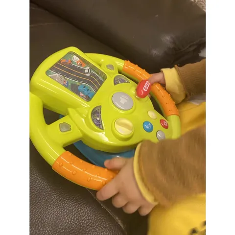 Vô lăng chơi game cho bé Little Driver mô hình vô lăng gắn xe ô tô có nhạc Thegioidochoi1104