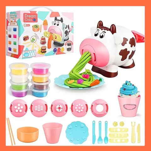 Đồ chơi đất nặn Bò làm mì Dream Clay DIY - Chính Hãng - làm bằng bột mì an toàn cho bé - thegioidochoi1104