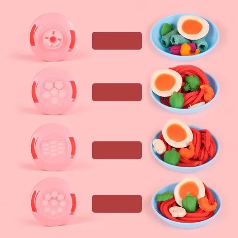 Đồ chơi đất nặn Bò làm mì Dream Clay DIY - Chính Hãng - làm bằng bột mì an toàn cho bé - thegioidochoi1104