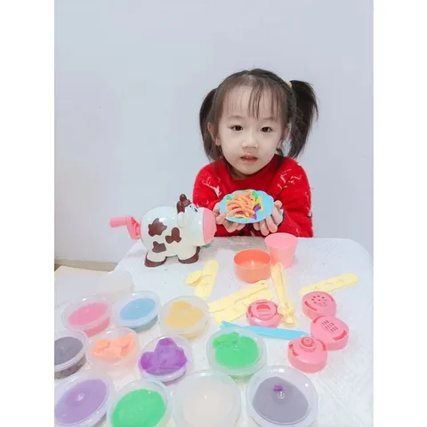 Đồ chơi đất nặn Bò làm mì Dream Clay DIY - Chính Hãng - làm bằng bột mì an toàn cho bé - thegioidochoi1104