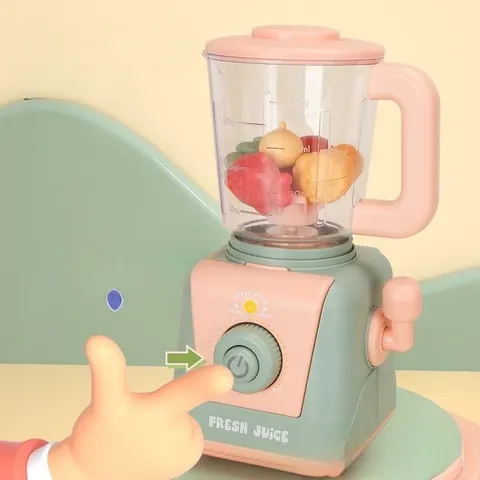 Đồ chơi nhà bếp máy xay sinh tố cho bé, xay như thật, kèm hoa quả, thế giới đồ chơi 1104