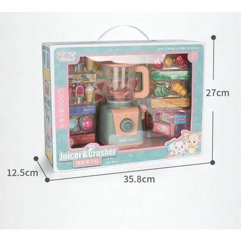 Đồ chơi nhà bếp máy xay sinh tố cho bé, xay như thật, kèm hoa quả, thế giới đồ chơi 1104