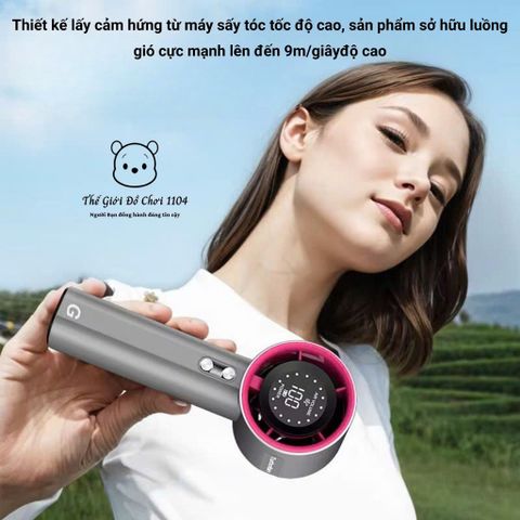 Quạt Mini Cầm Tay Cao Cấp 4000mAh – Làm Mát Mọi Nơi, Siêu Mạnh, Siêu Tiện Lợi