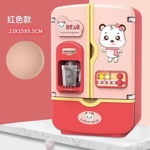 [HOT] Đồ Chơi Tủ Lạnh Mini Cao Cấp Cho Bé Hình Gấu Màu Xanh Kích Thước To