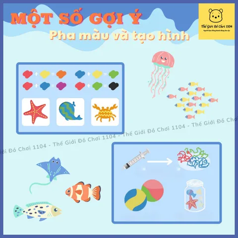 Đồ chơi tạo hình dưới nước cho bé Aqua Fairy của MrToys cho bé thỏa sức sáng tạo, thế giới đồ chơi 1104