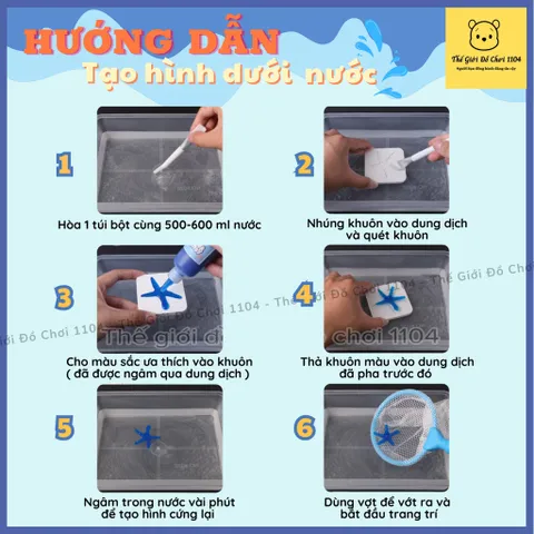 Đồ chơi tạo hình dưới nước cho bé Aqua Fairy của MrToys cho bé thỏa sức sáng tạo, thế giới đồ chơi 1104