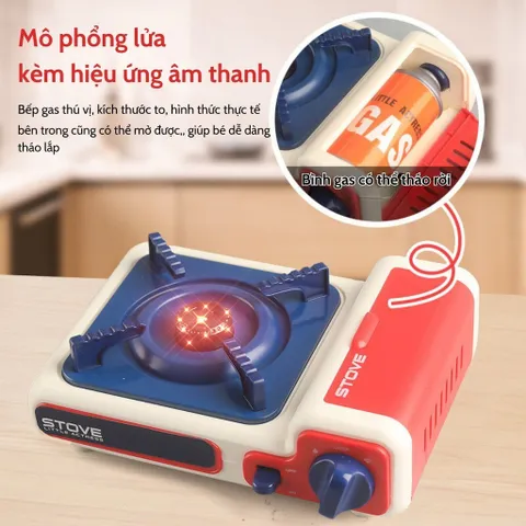 Bếp Gas Đồ Chơi Play House - Bếp Nấu Ăn Có Nhạc & Đèn Cho Trẻ Em Từ 3 Tuổi - Đồ Chơi Phát Triển Kỹ Năng Sáng Tạo