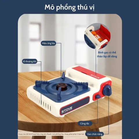 Bếp Gas Đồ Chơi Play House - Bếp Nấu Ăn Có Nhạc & Đèn Cho Trẻ Em Từ 3 Tuổi - Đồ Chơi Phát Triển Kỹ Năng Sáng Tạo