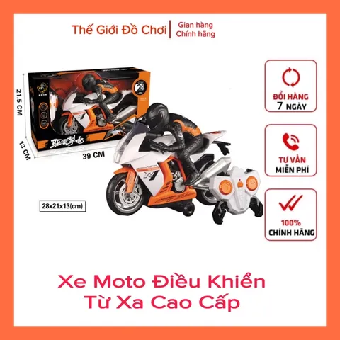 [HOT] Xe Moto Điều Khiển Từ Xa Bốc Đầu Pin Sạc Cho Bé TPHCM