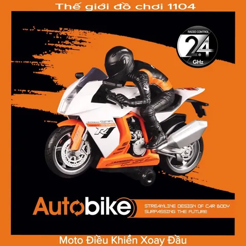 [HOT] Xe Moto Điều Khiển Từ Xa Bốc Đầu Pin Sạc Cho Bé TPHCM